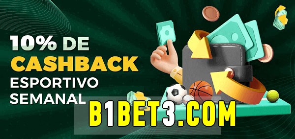 10% de bônus de cashback na b1bet 