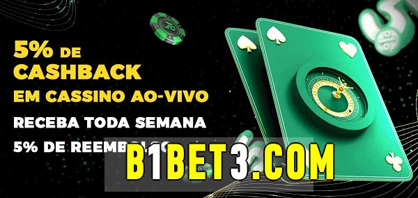 Promoções do cassino ao Vivo b1bet 